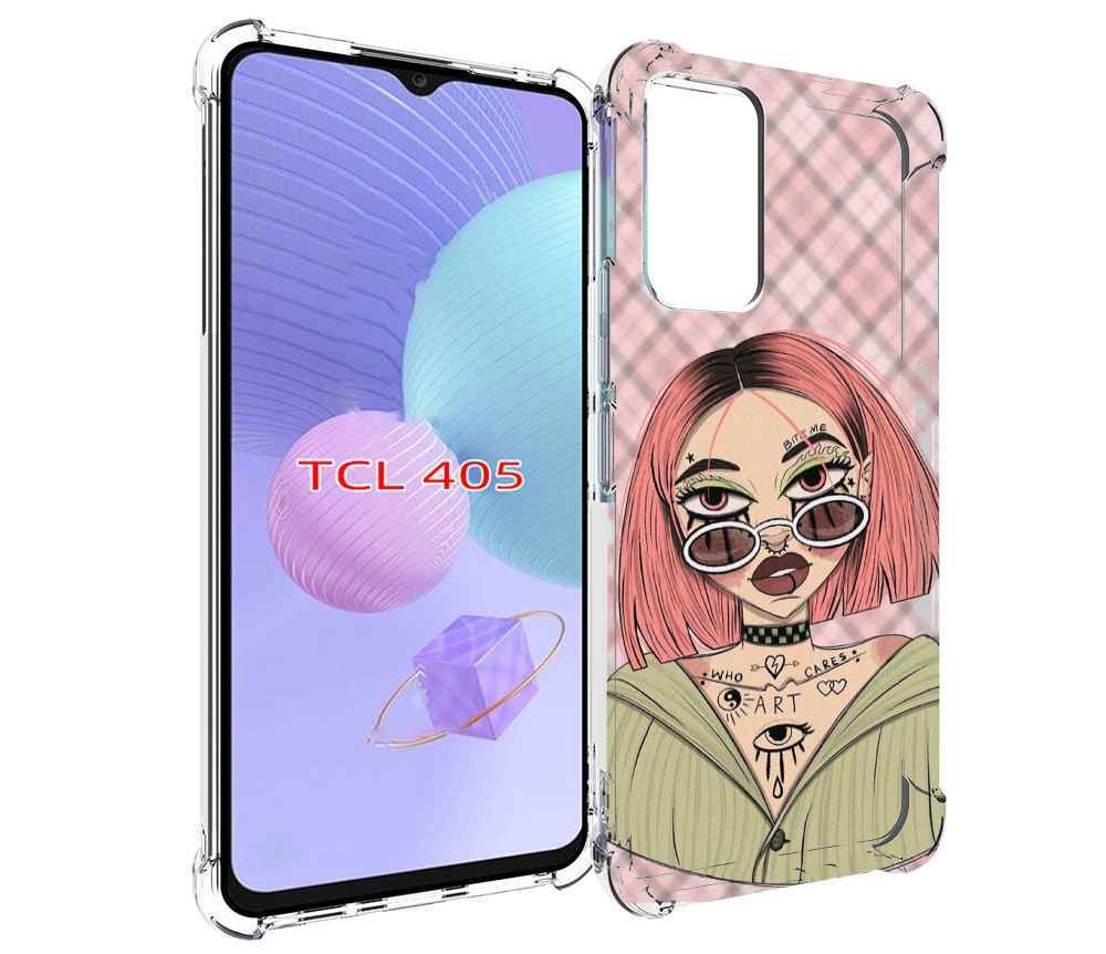 

Чехол MyPads бунтарка-девочка для TCL 405, Tocco