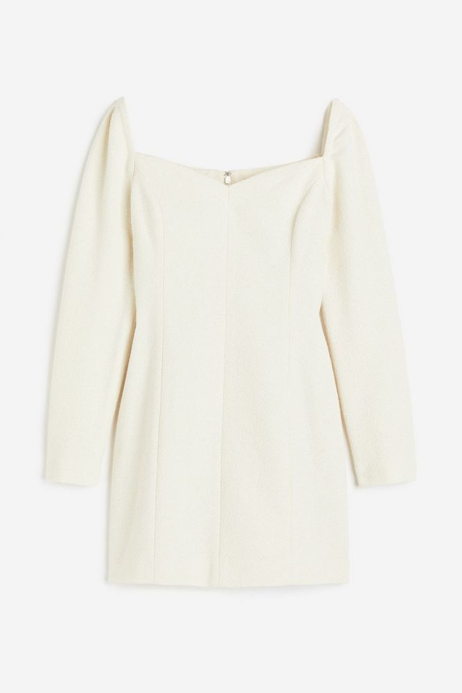 

Платье женское H&M 1207698 белое 36 EU, Белый, 1207698