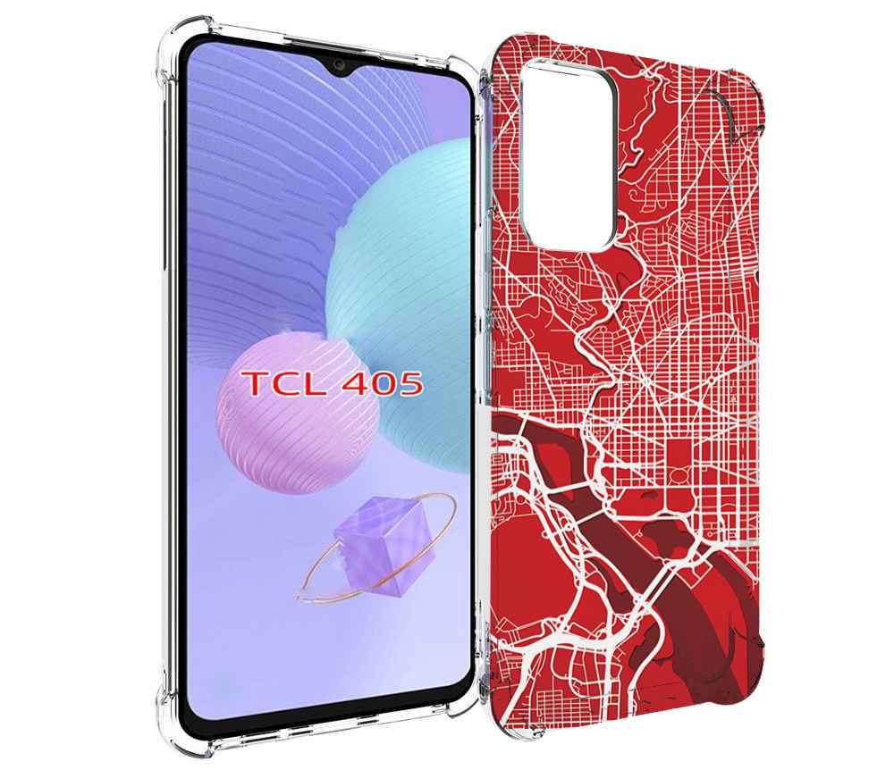 

Чехол MyPads векторная-карта для TCL 405, Tocco