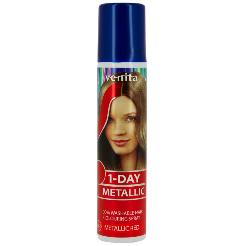 Спрей для волос оттеночный VENITA 1-DAY METALLIC тон Metallic Red 50 мл