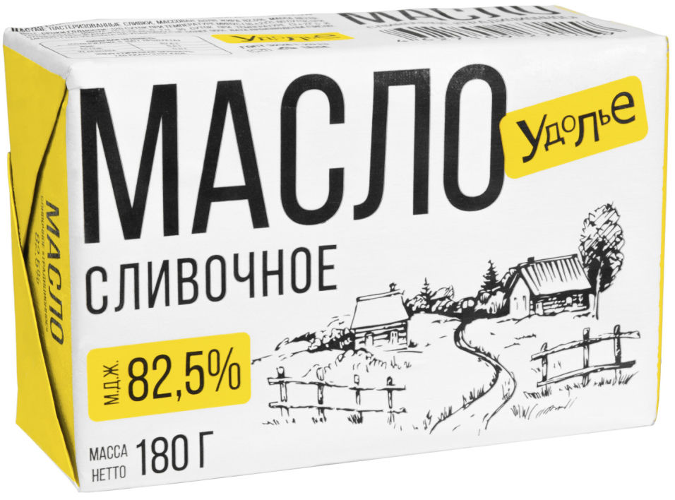 фото Масло удолье традиционное 82.5% 180гр