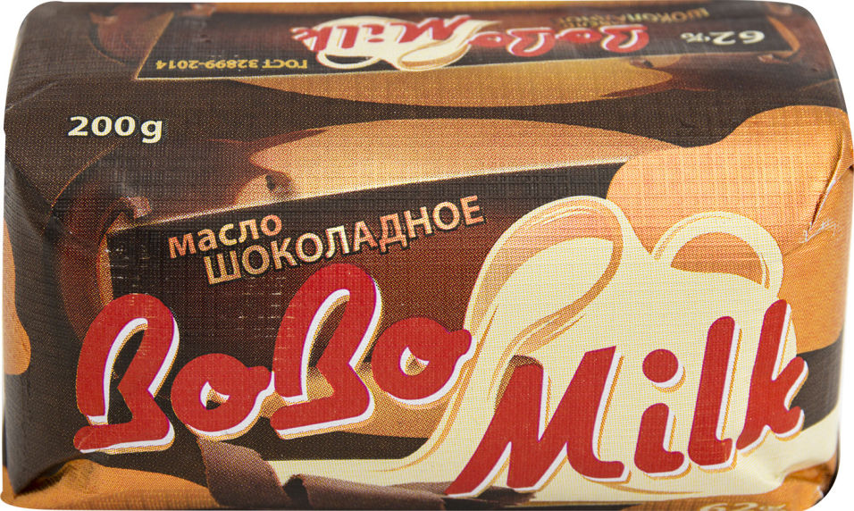 фото Масло шоколадное bobo milk 62% 200г