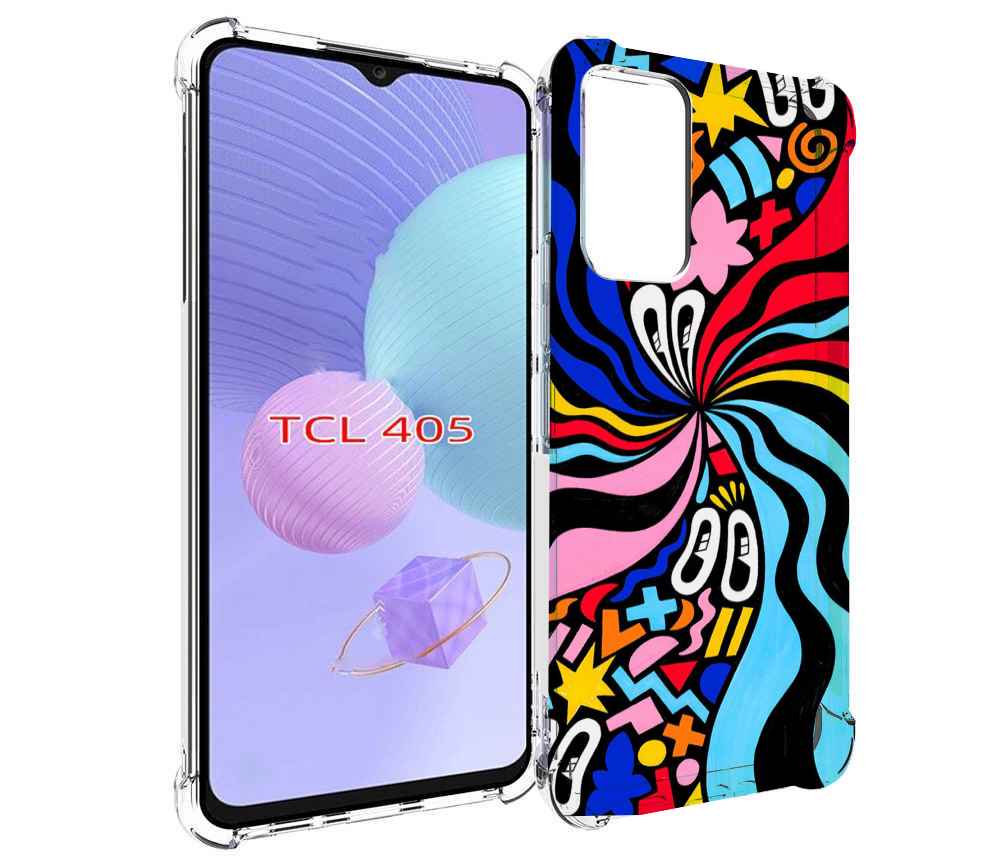 

Чехол MyPads волнистая-абстракция для TCL 405, Tocco