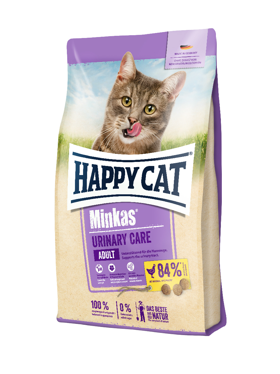 фото Сухой корм для кошек happy cat , домашняя птица, 1шт, 0.5кг