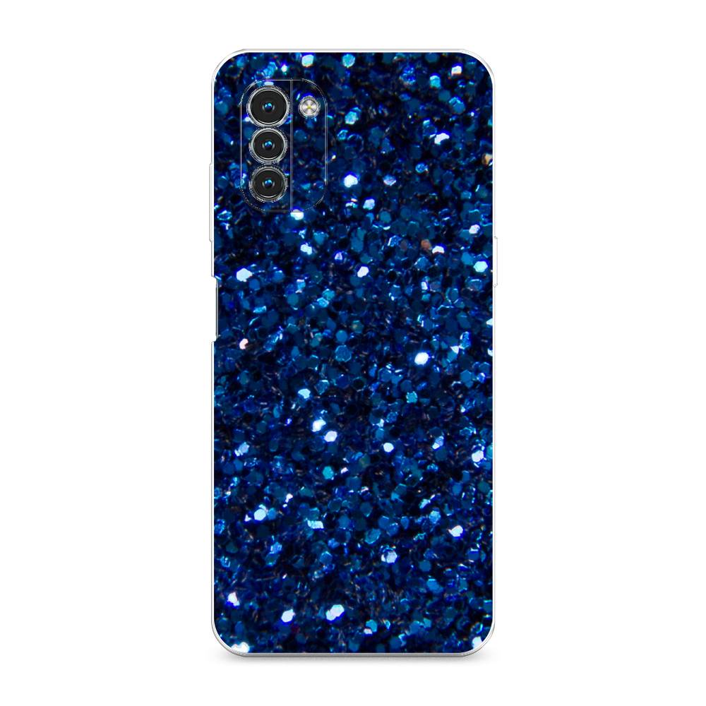 

Силиконовый чехол "Синие блестки рисунок" на Nokia G21