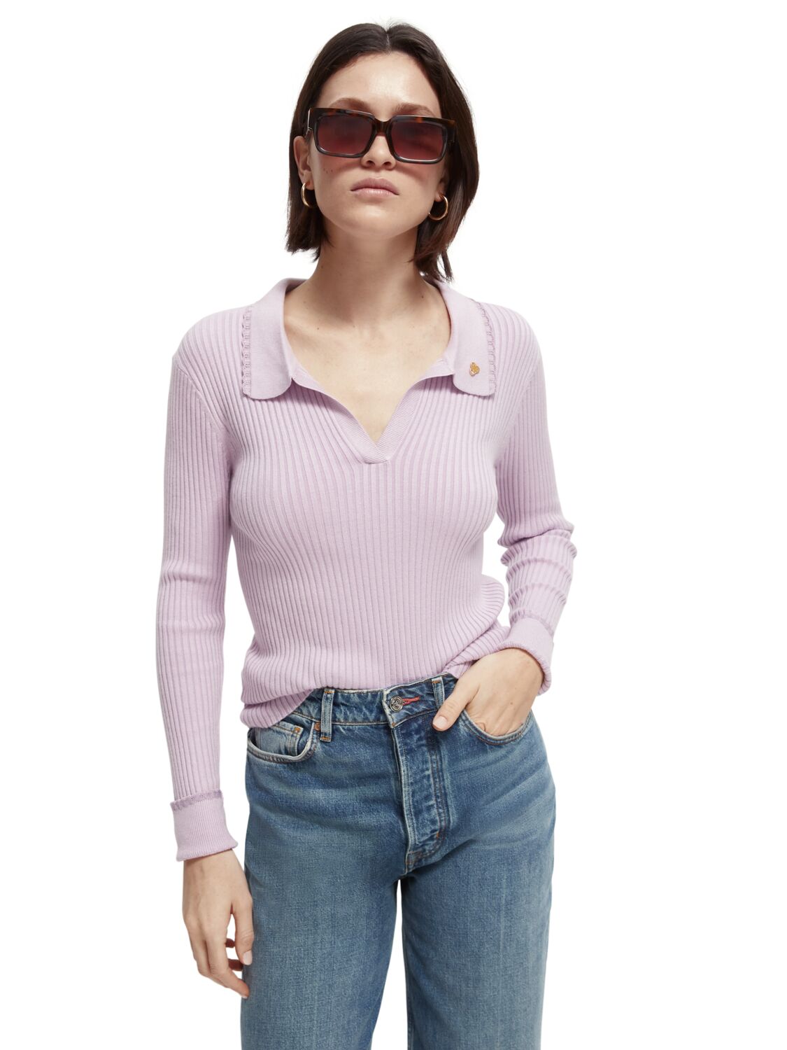 

Джемпер женский Scotch & Soda 167934/1179 фиолетовый XS, 167934/1179