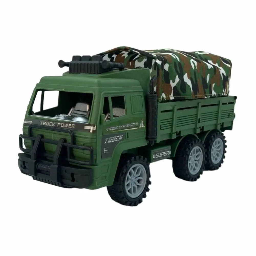 

Машинка Военная техника инерционная темно-зеленая, Разноцветный