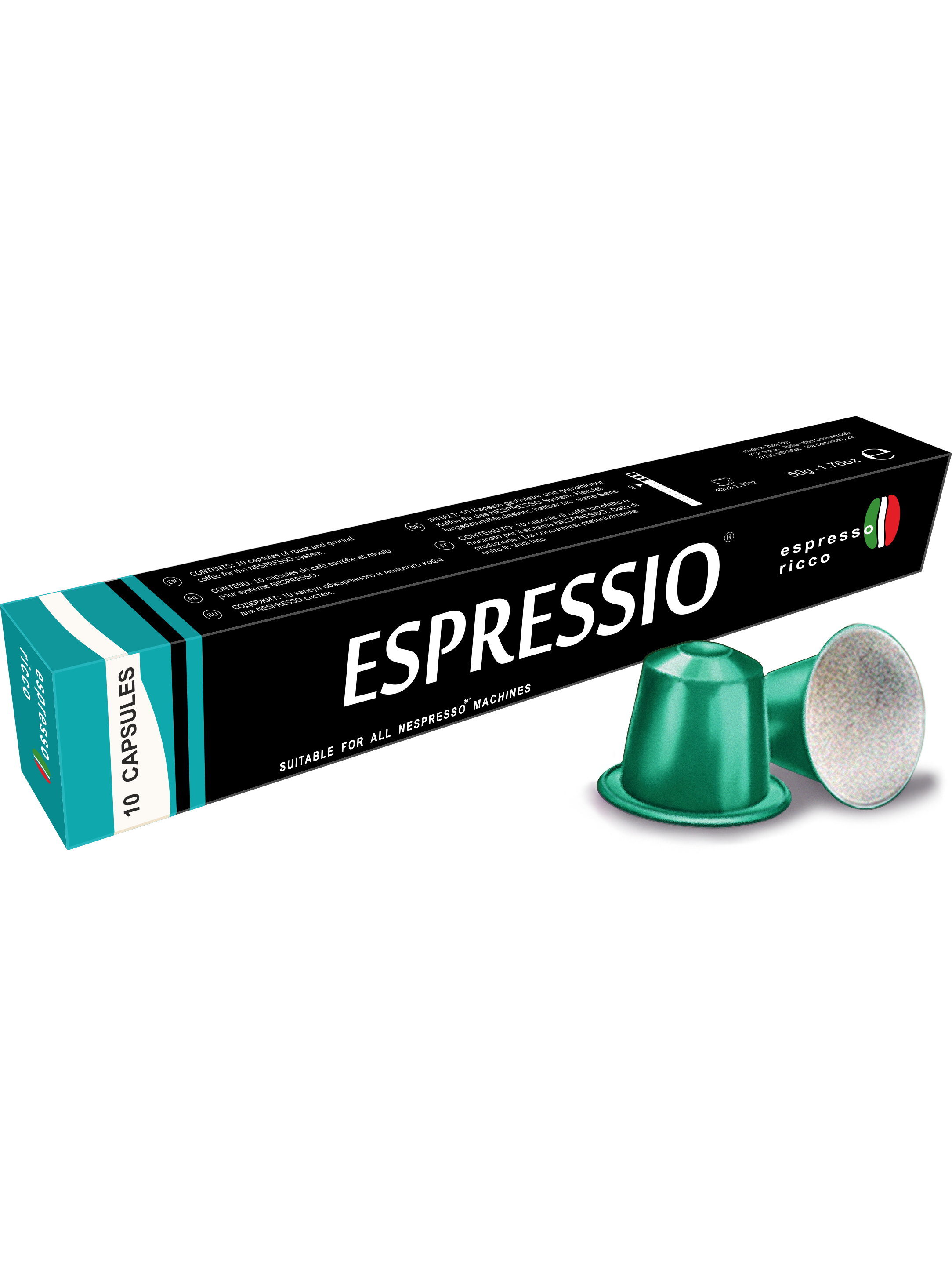 фото Кофе капсулы для nespresso espressio ricco, 10 капсул