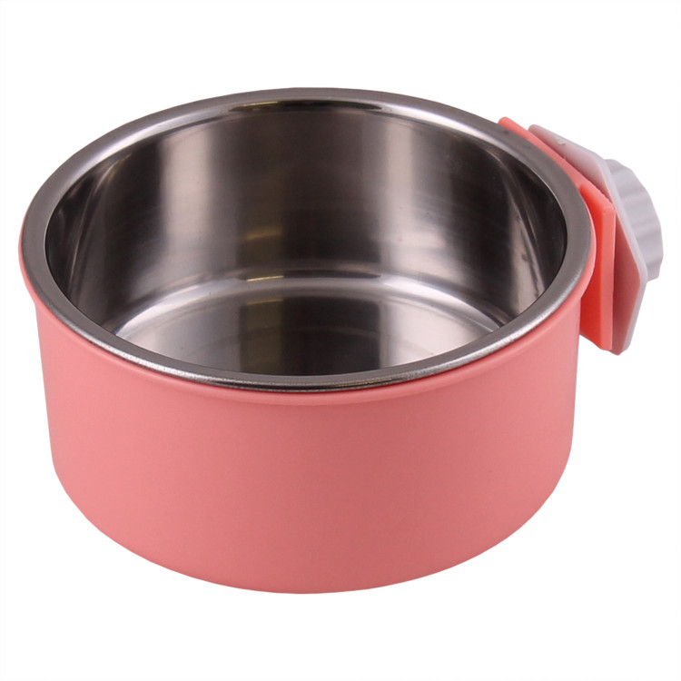 фото Одинарная миска для животных petstandart, металл розовый, 0.4 л