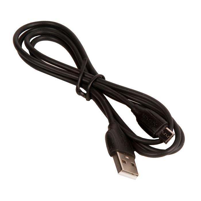 

Кабель USB BOROFONE BX19 для Micro-USB, 2.4A, длина 1м, черный, 6931474701770