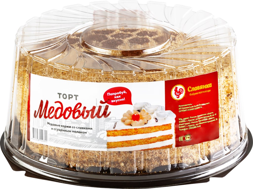 

Торт Медовый 800 г