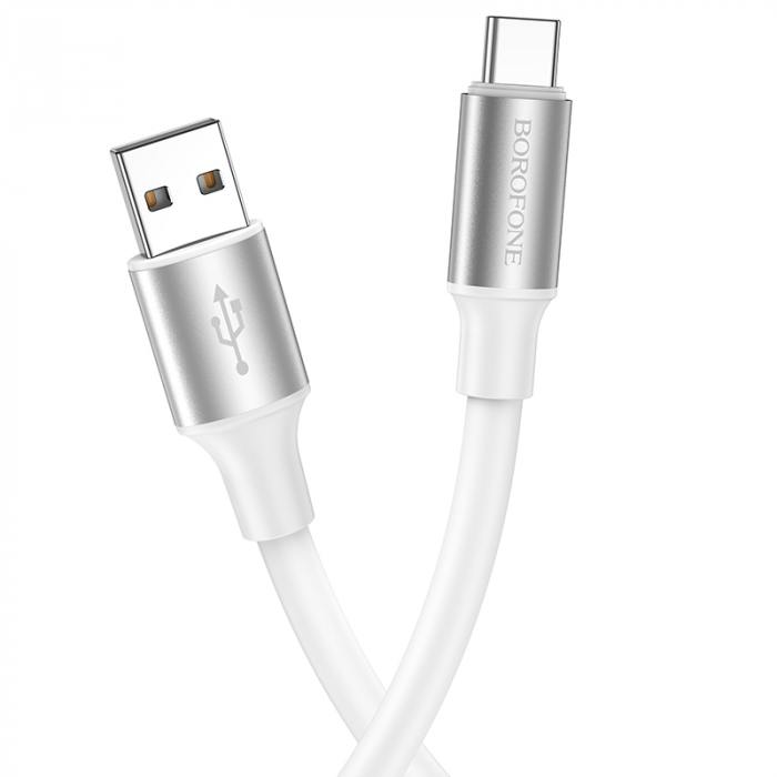 

Кабель USB BOROFONE BX82 для Type-C, 3.0A, длина 1м, белый, 6974443386233