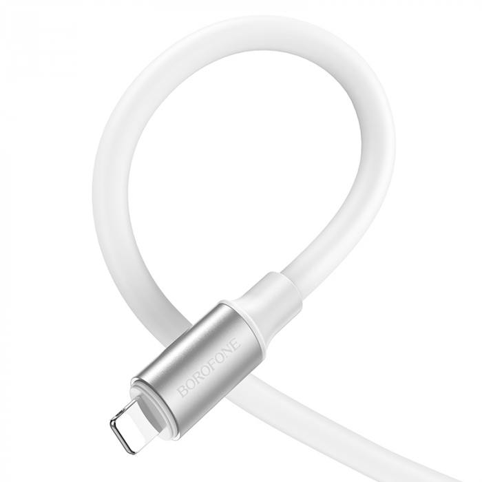 

Кабель Type-C BOROFONE BX82 для Lightning, PD20W, длина 1м, белый, 6974443386141