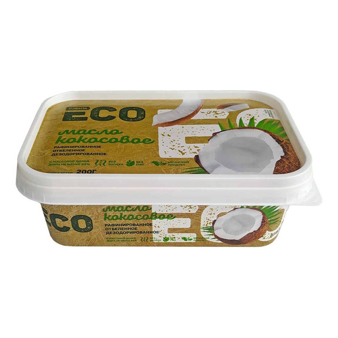 фото Масло кокосовое лента eco 99% 0,2 л