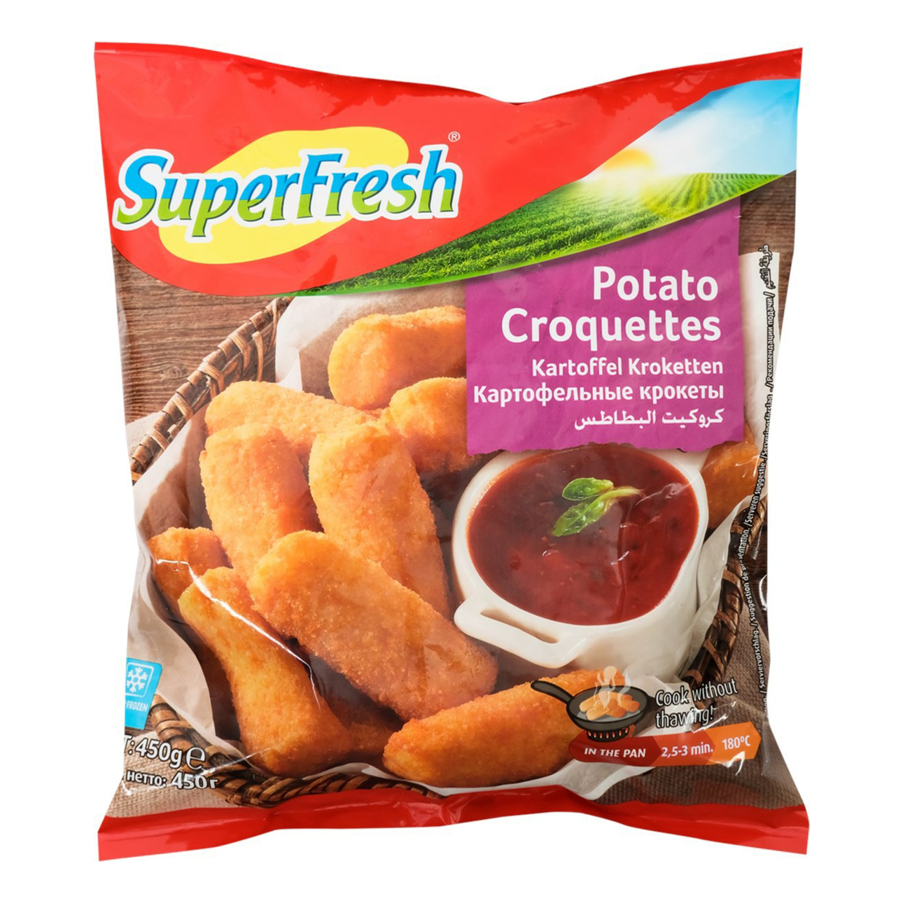 Замороженный картофель Superfresh Крокеты 450 г