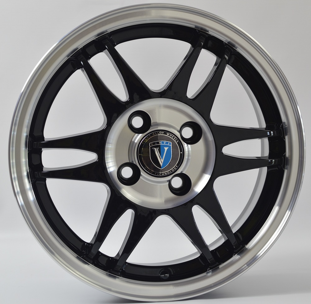 

Диск Venti V1402 5,5x14 4x98 ET35 DIA 58,6 BD, Черный;серебристый, V1402