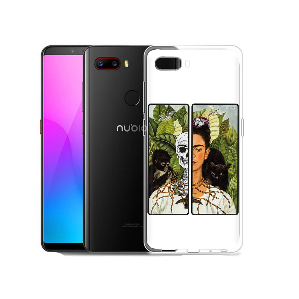 

Чехол MyPads Tocco для ZTE Nubia Z18 сдвоенная картинка девушка скелет (PT115657.463.595), Прозрачный, Tocco