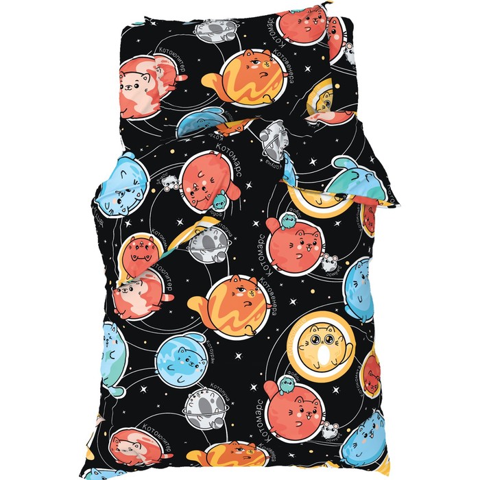 

Постельное бельё Этель 1,5 сп Cats and space, 143x215 см, 150x214 см, 50x70 см -1 шт, 10