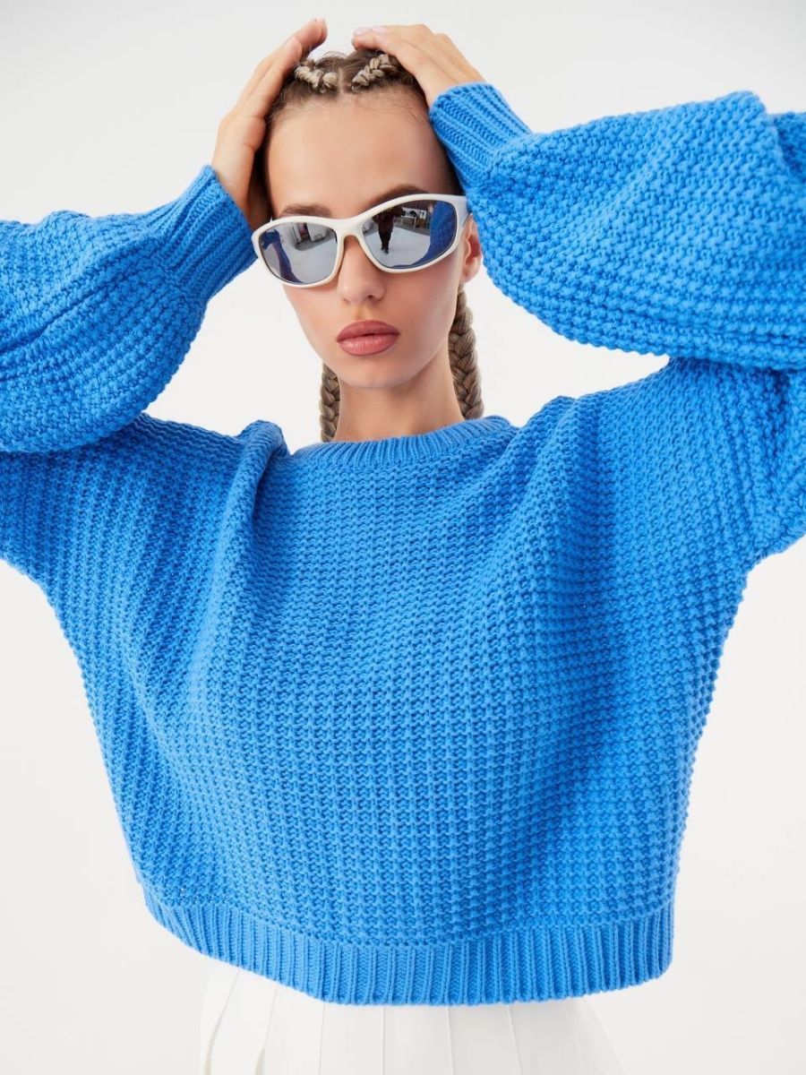 

Свитер женский Feelz Waffle синий ONESIZE, Waffle