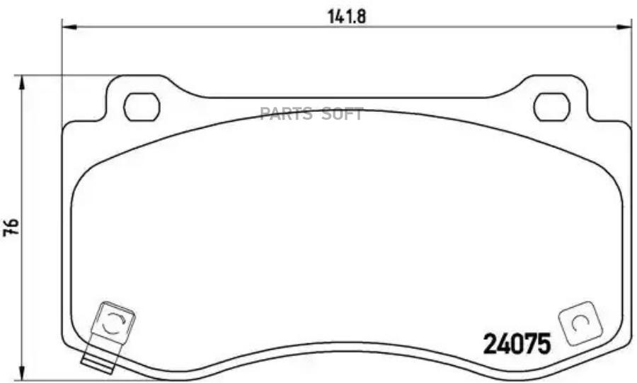 

Тормозные колодки brembo P11023