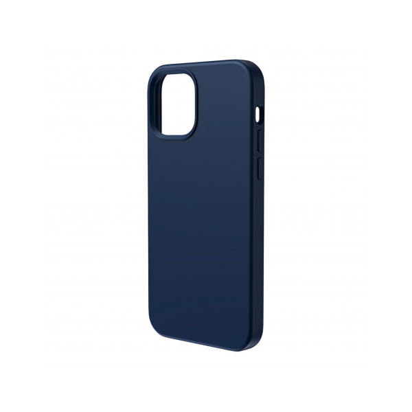 фото Чехол baseus liquid silica gel magnetic case для iphone 12 pro max синий (wiapiph67n-yc03)