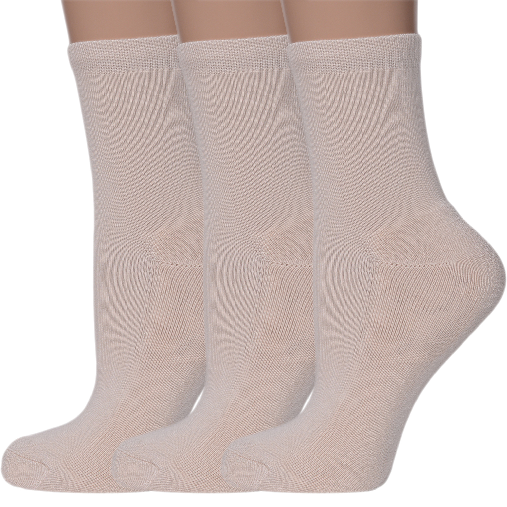 Комплект носков женских ХОХ 3-Z-1423 бежевых 25