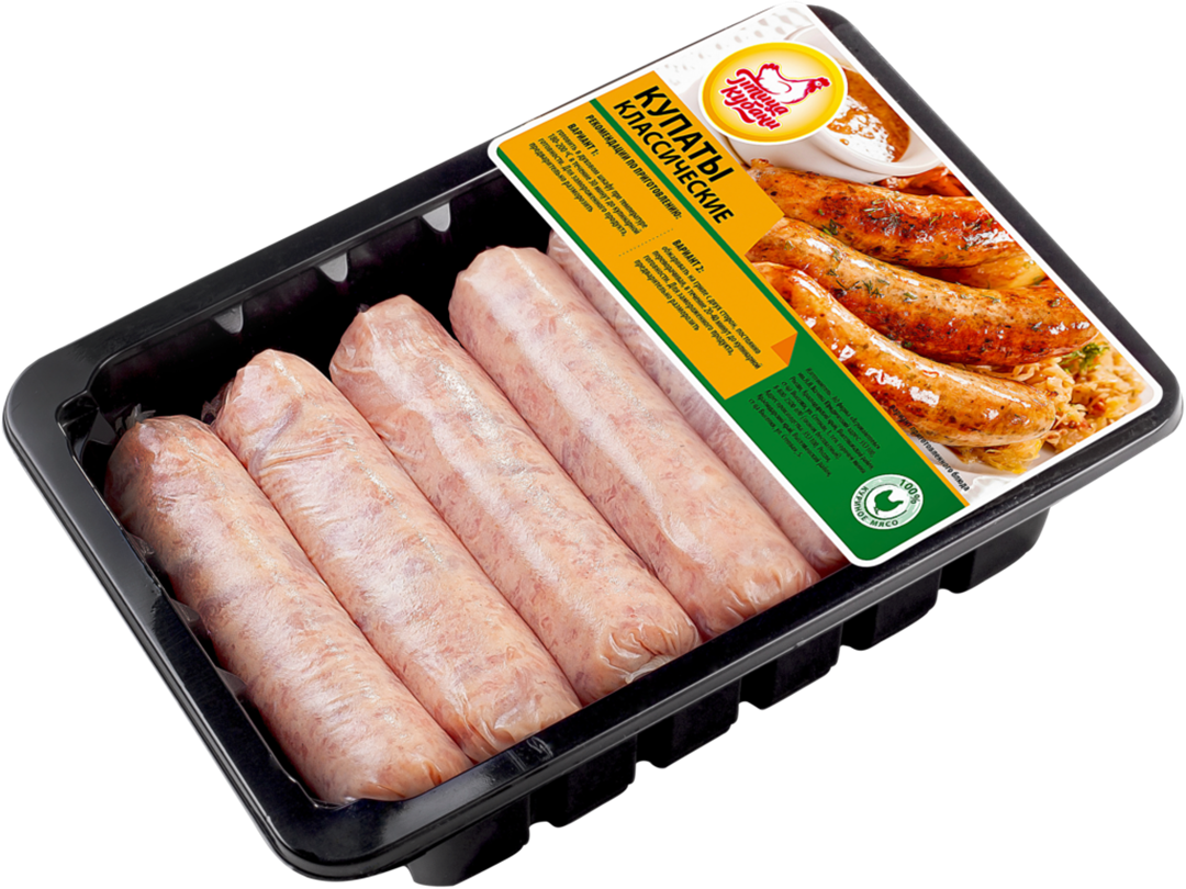 

Купаты куриные Птица Кубани классические 850 г