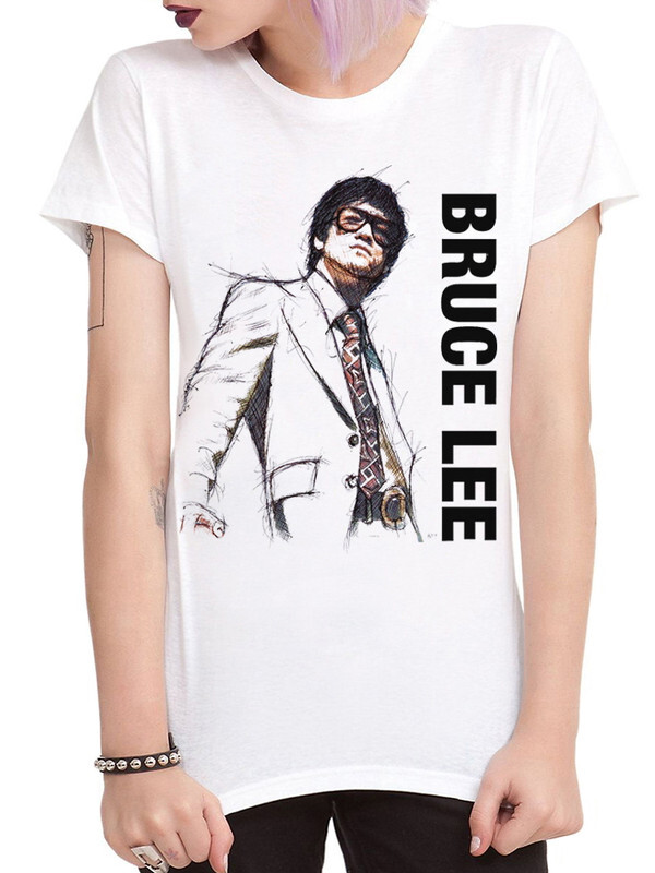 

Футболка женская Dream Shirts Брюс Ли белая S, Белый, "Брюс Ли"