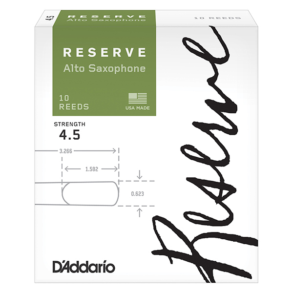 

Reserve Трости для саксофона альт, размер 4.5, 10шт, Rico DJR1045