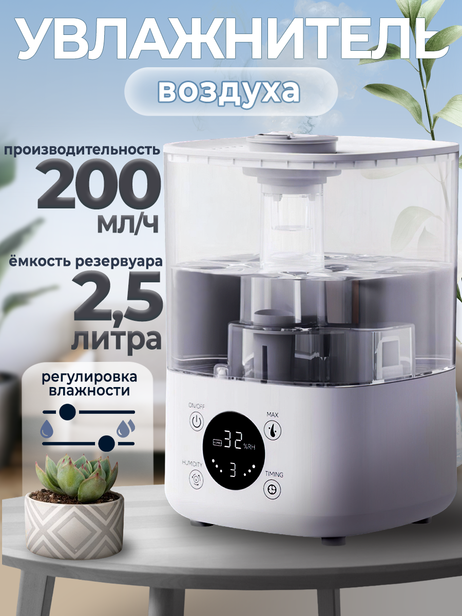 

Воздухоувлажнитель Lydsto F100S белый, F100S