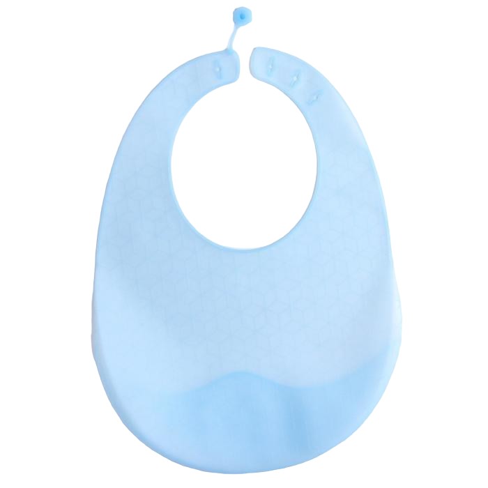 Нагрудник детский, силиконовый с карманом, цвет голубой нагрудник для кормления силиконовый с карманом голубой
