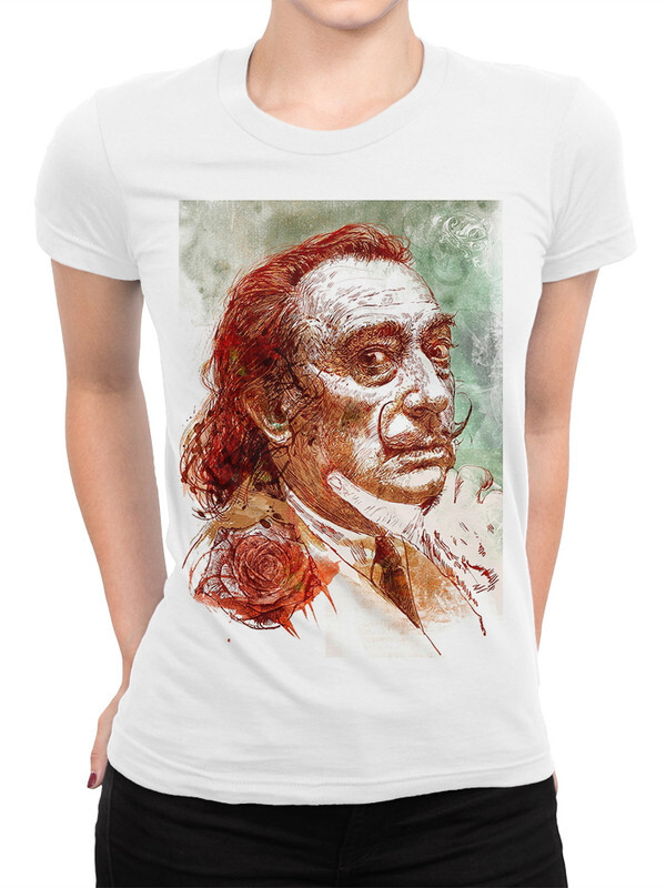 

Футболка женская Dream Shirts Сальвадор Дали белая XL, Сальвадор Дали
