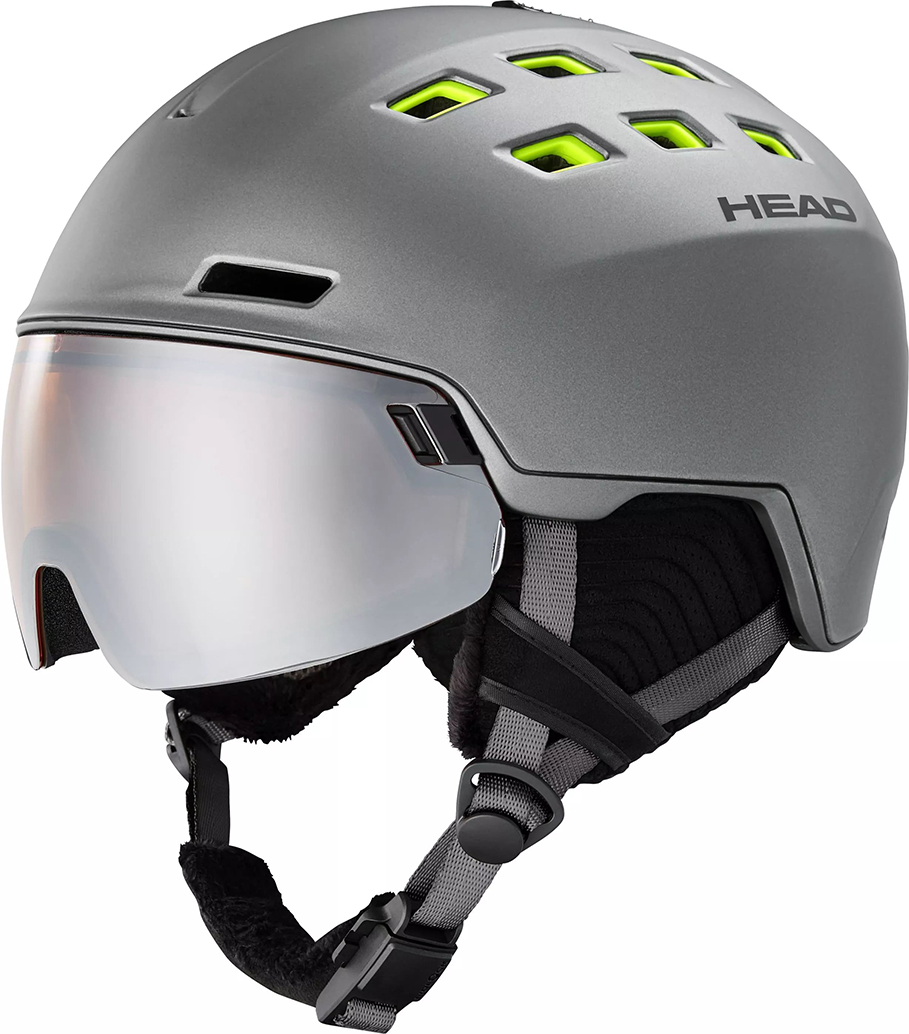 Горнолыжный шлем Head Radar anthracite-lime S2 22/23 XL/XXL Серый