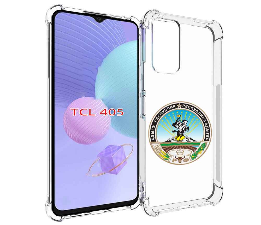 

Чехол MyPads герб-адыгея-майкоп для TCL 405, Tocco