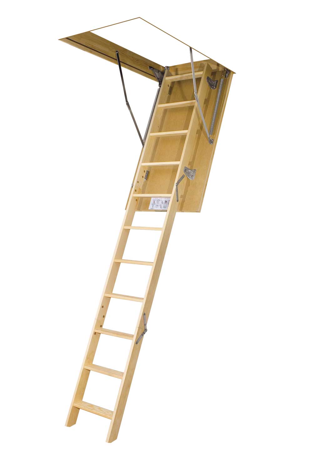 Деревянная чердачная лестница LWS 70*120*280 координационная лестница 6 м толщина 2 мм салатовый