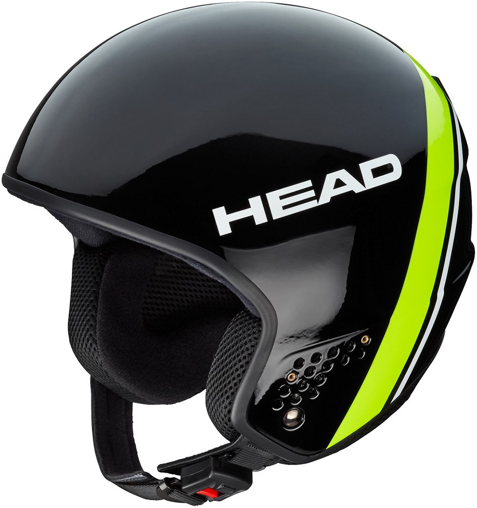 Горнолыжный шлем Head Race Carbon Black/Lime 20/21 XL Черный