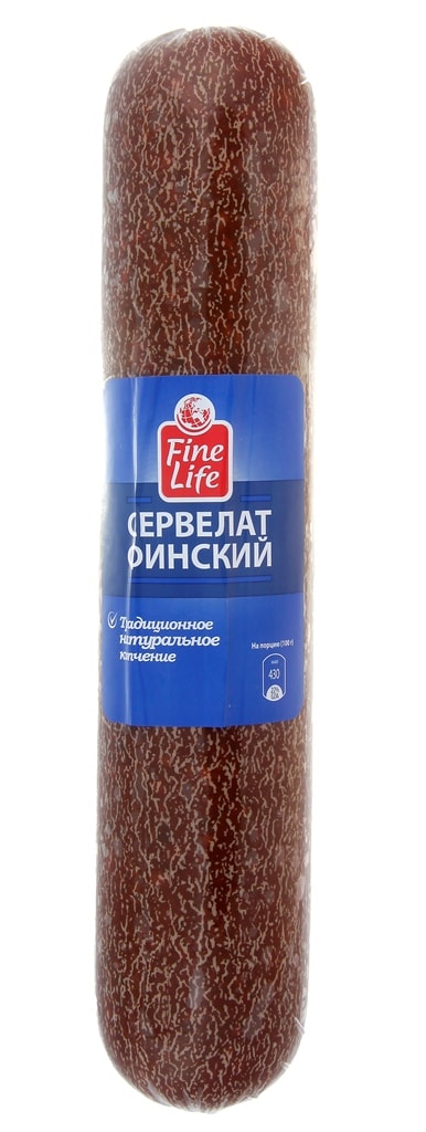 

Колбаса Fine Life Сервелат Финский варено-копченая ~750 г
