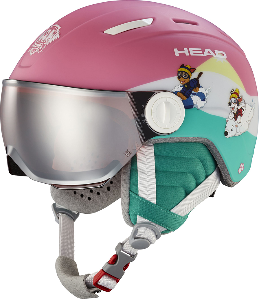 Горнолыжный шлем Head Maja Visor PAW pink S2 23/24 XS/S Розовый