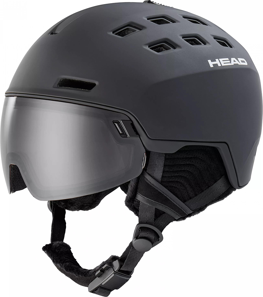 Горнолыжный шлем Head Radar 5K black + SL с доп. визором 23/24 M/L Черный