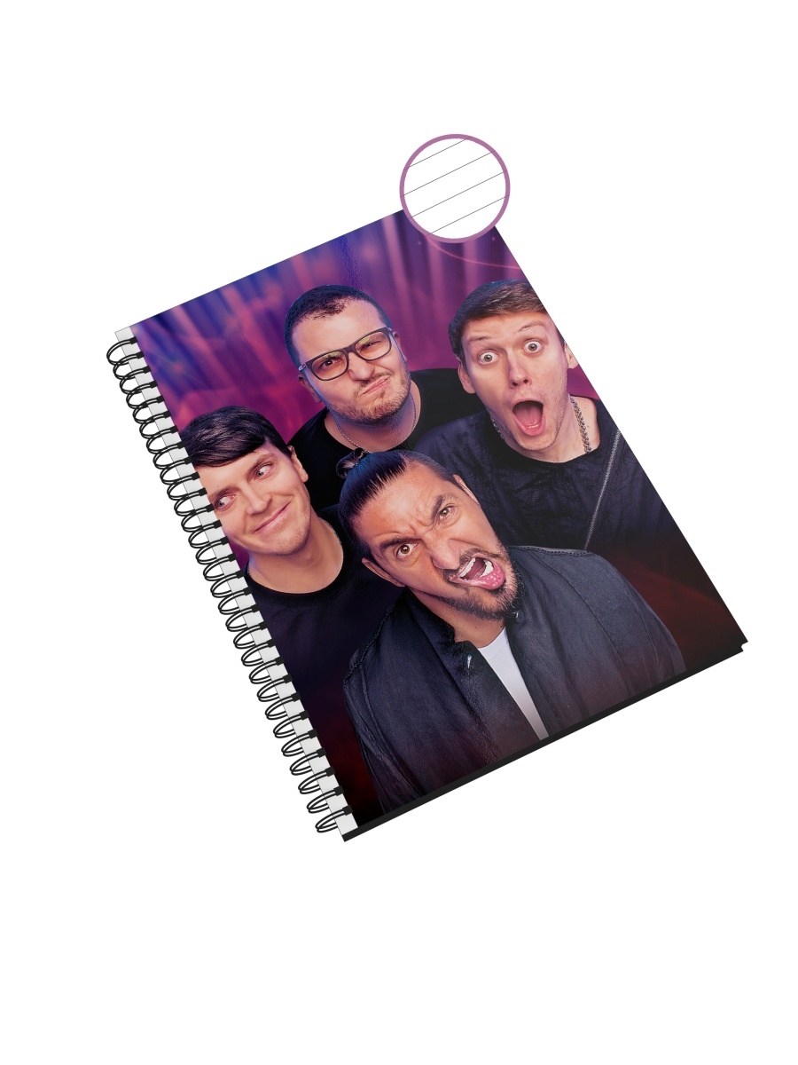 

Блокнот в линейку СувенирShop "Импровизация/Попов/Шастун" А4 48 листов, NP-KMIMP3-A4/3