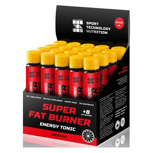 фото Жиросжигатель sport technology nutrition super fat burner, 20x25мл, ампулы, апельсин