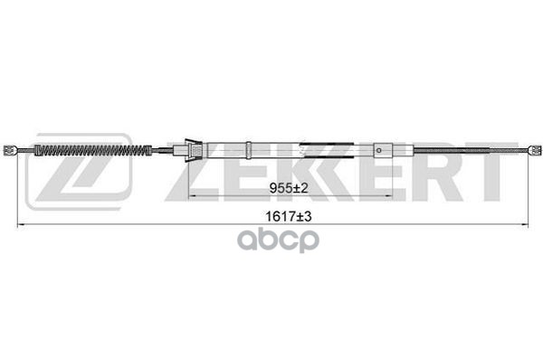 ZEKKERT Трос стояночного тормоза  ZEKKERT bz1043