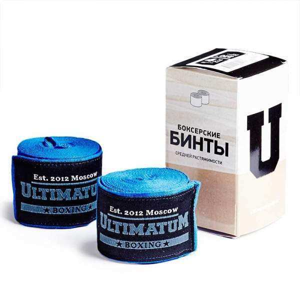 

Бинты боксерские Ultimatum Boxing Синие 5,5 м.