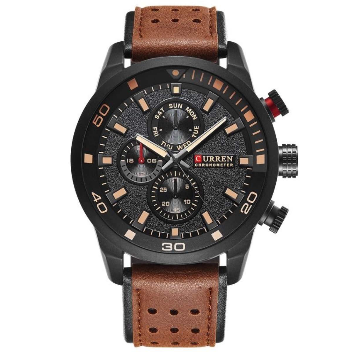 

Наручные часы мужские CURREN 8250 черные/коричневые, 8250