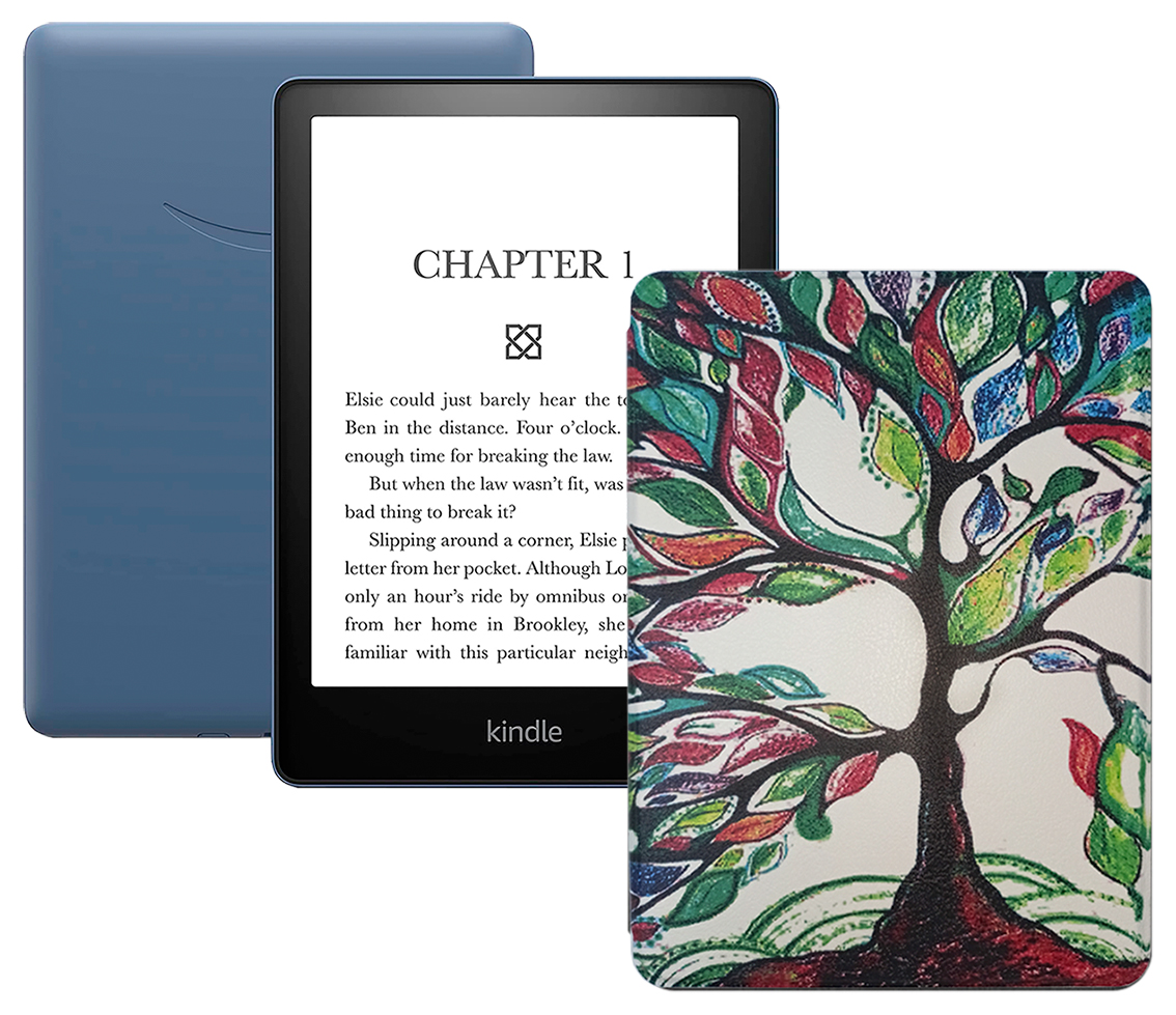 

Электронная книга Amazon Kindle PaperWhite 2021 16Gb Special Offer Denim с чехлом Tree, Коричневый;розовый;серый;синий, Kindle PaperWhite 2021 16Gb SO Denim с обложкой