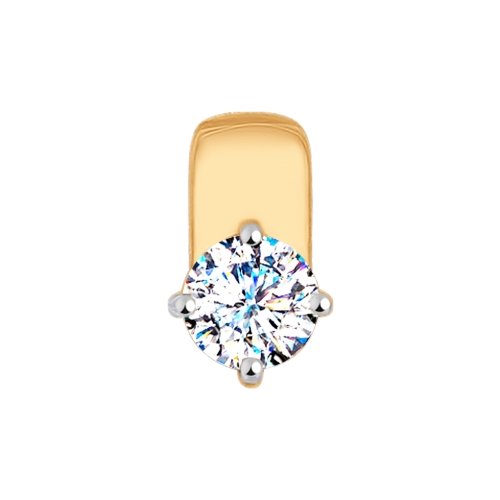 

Кулон из красного золота ЯХОНТ Золотой 127073, фианит Swarovski, 127073
