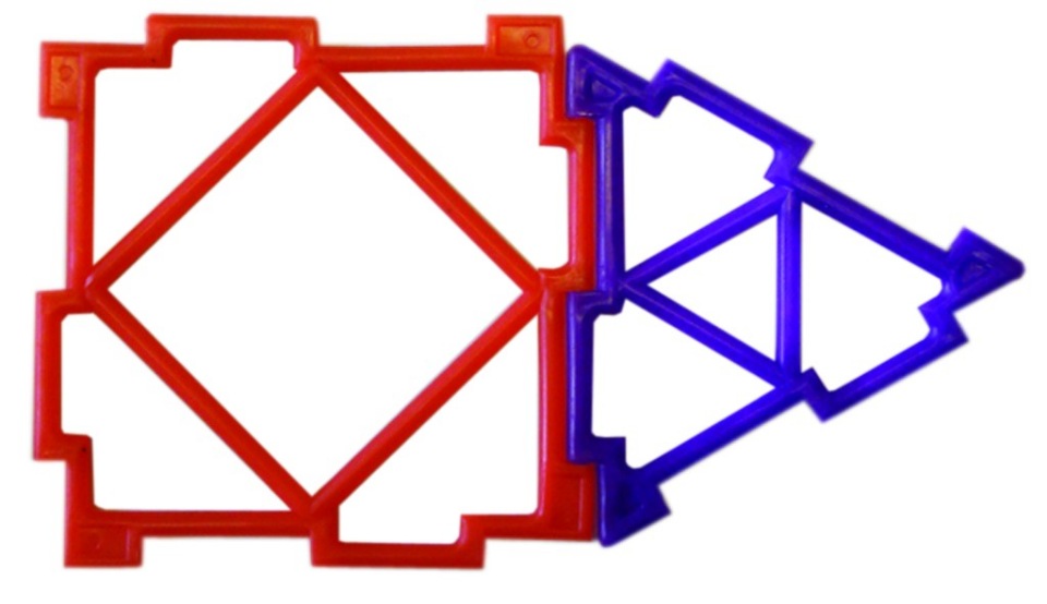 фото Конструктор рантис тико пифагор квадраты+треугольники 200 дет. пифагор-200