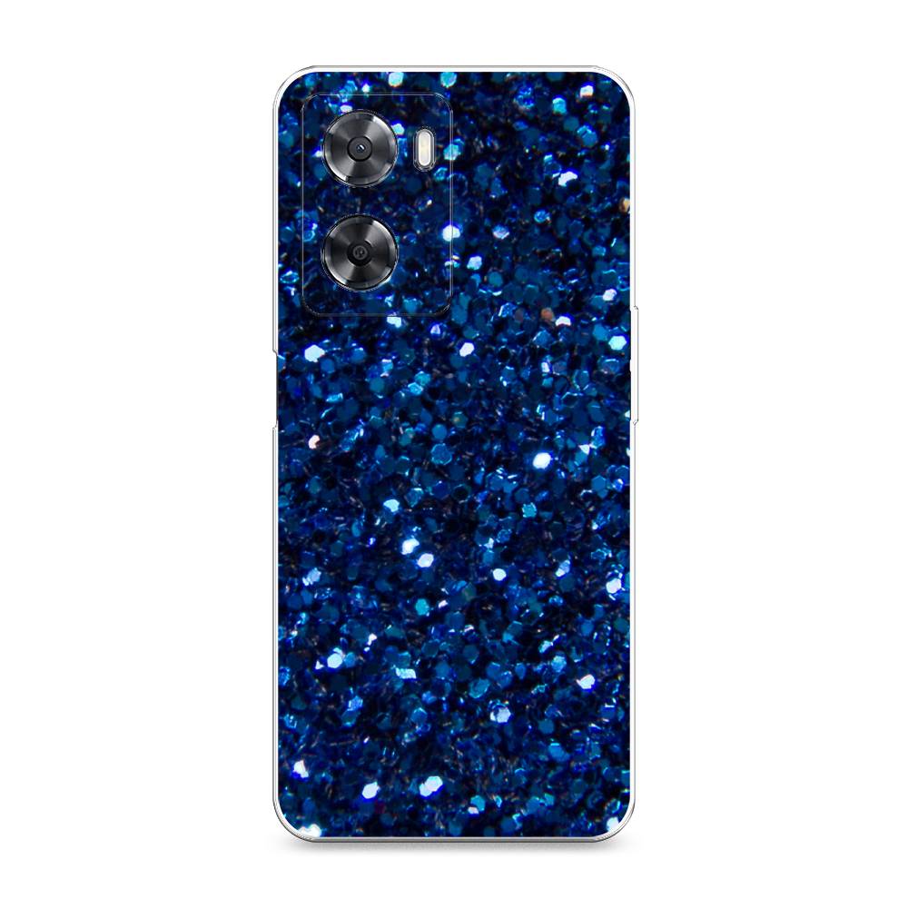 

Силиконовый чехол "Синие блестки рисунок" на Oppo A57 4G