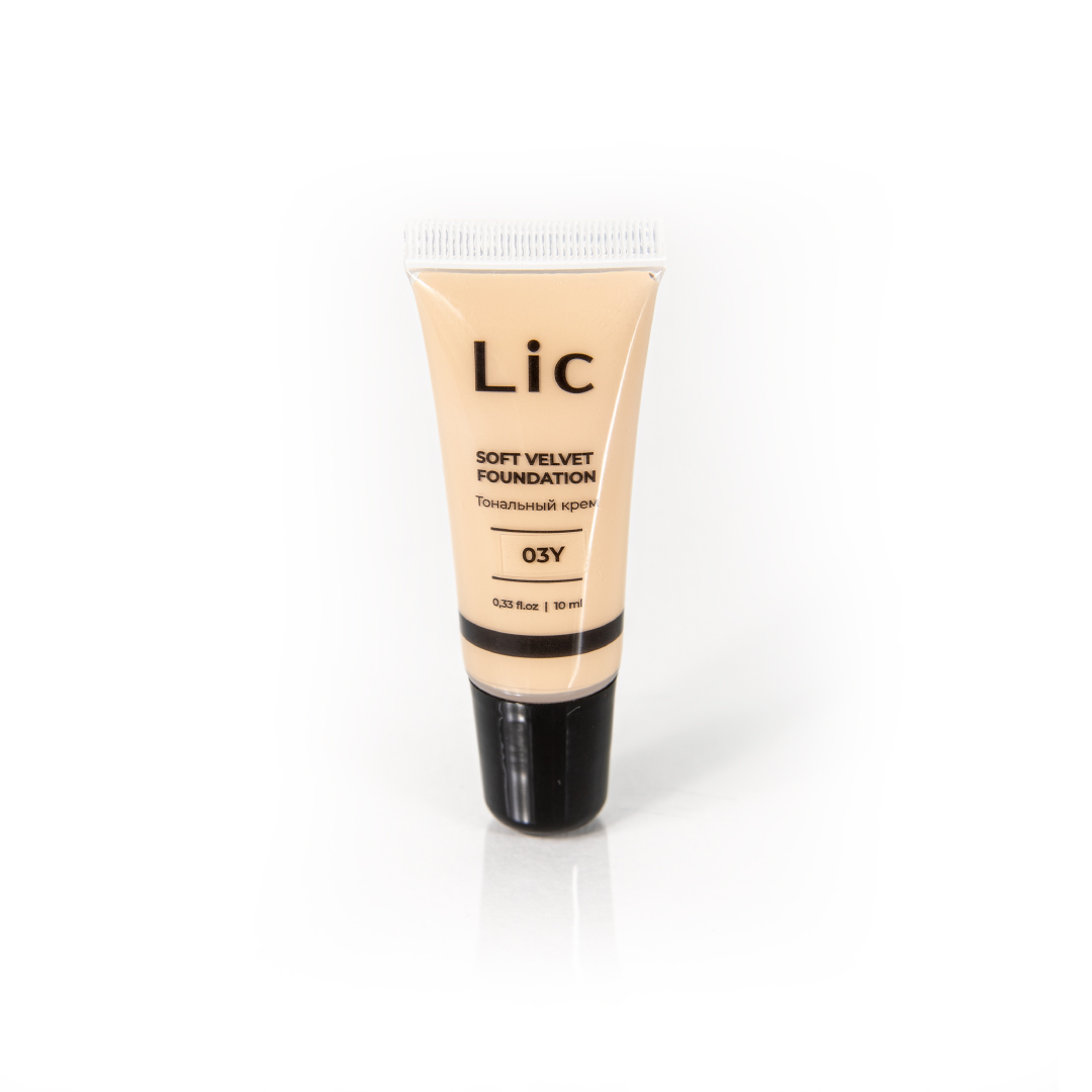 Крем тональный Lic Soft Velvet Foundation Mini version тон 03Y 10 мл bobbi brown ухаживающий тональный крем intensive serum foundation mini spf 40