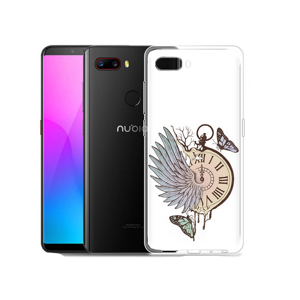 Чехол MyPads Tocco для ZTE Nubia Z18 страинные часы с крылом (PT115657.463.626)